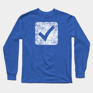 Check Box - Distressed Long Sleeve T-Shirt